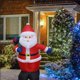 thumbnail image 5 of Caja de regalo de Papá Noel inflable con luces navideñas de color blanco cálido brillante para uso en interiores y exteriores en el patio o en las fiestas, 5 of 10