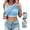 ZZDLighted Blue, variant on CHICME Womens Built in Bras Tank Tops Sleeveless Casual Shirts Racerback Ribbed Tank Top White-S
