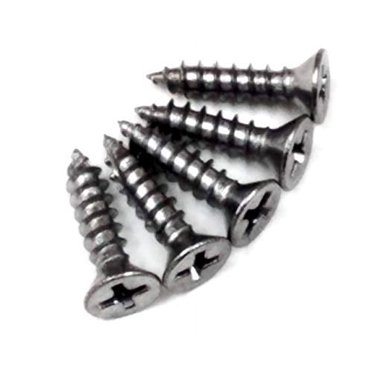 Hardware Finish Screws Hinge Outlet Oil Rubbed Bronze Wood Screws - #9 X  1.5 Inch, 24 Pack For Door Hinges (3.5" & 4" Hinges) Satin Nickel