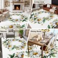 thumbnail image 6 of Spring White Daisy Wreath Area&nbsp;Rug 6x9ft Pastoral Watercolor Floral Leaf Non-Slip&nbsp;Washable Square&nbsp;Rugs Soft Felt Indoor Floor Mat for Bedroom Kitchen Living Room Bathroom, 6 of 9