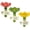 3PC, variant on Flower-Shaped Resin Bee Waterer Insect Drinker for Garden Decor