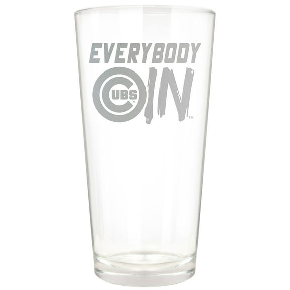 Chicago Cubs Etched 16oz. Rally Cry Pint Glass