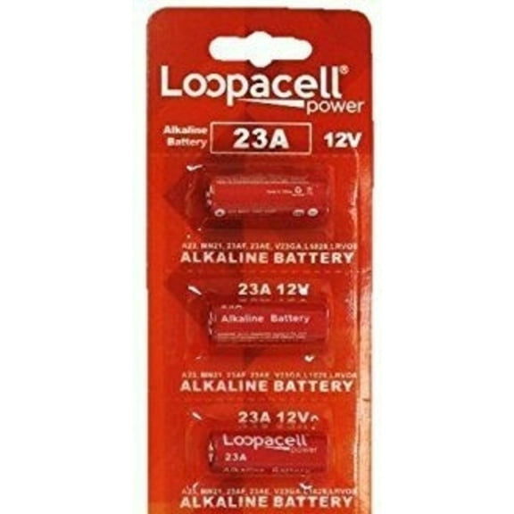 3 LOOPACELL A23 GP23AE 21/23 23A 23GA MN21 GP23 23AE 12v Alkaline Batteries