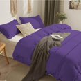thumbnail image 3 of D.N.G. BEDDINGS 5 Piece Boho Chic Pom Pom Comforter, All Season Down Alternative Bedding Comforter with 4 Pillow Shams (King/California King Size, Purple) 800 Thread Count, Egyptian Cotton., 3 of 6