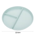 thumbnail image 5 of Walbest Home Breakfast Tableware Children Three Compartment Divided Meal Plate Weight Loss Ration Unbreakable Dish Plate, 5 of 5