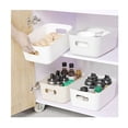 thumbnail image 5 of White Pantry Organizer, Storage Bins With Handles For Easy Transport, Practical Kitchen Organizer And Bathroom Storage, Set Of 8 Plastic Storage Containers, 5 of 5