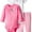 Pink Monkey, variant on Carter's Baby Girls' 3 Pc Turn Me Around Set - Heather Ruffle Dot - 24 Months