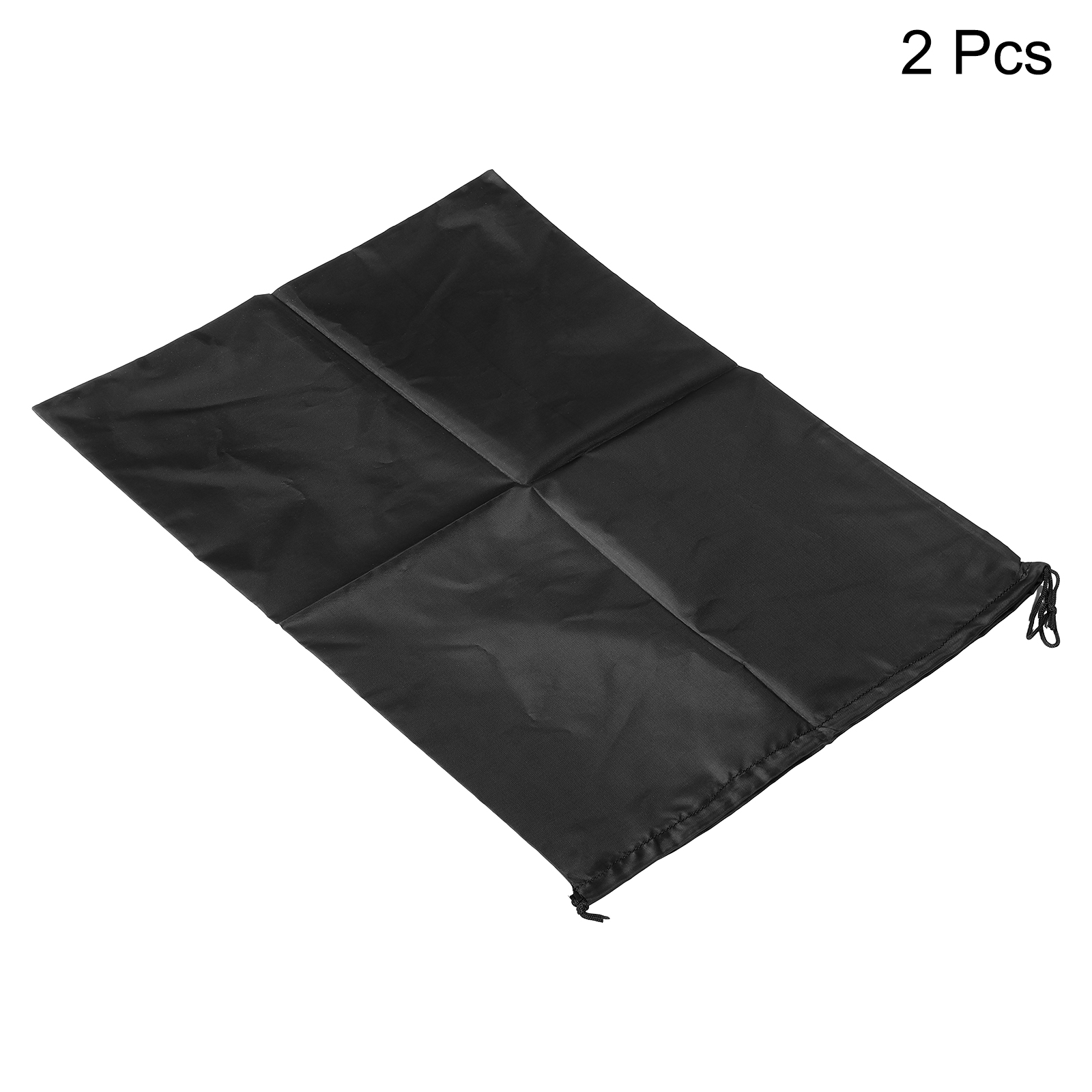 Unique Bargains Clothes Storage Drawstring Bag for Organizing and Travel Use Black 45X60cm