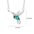 thumbnail image 3 of Ashosteey Ladies Personality Diamond Studded Hummingbird Chain Bird Fly Necklace, for Women Ladies Personality Diamond Studded Chain Bird Fly Necklace Jewelry for Women on Sale Clearance, 3 of 9