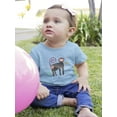 thumbnail image 2 of Funny Kiddie Baboon Drawing T-Shirt Infant -Image by Shutterstock,  24 Months, 2 of 4