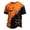ZC Orange, variant on Mens Halloween T-Shirts Short Sleeve Skeleton Moon Print Casual Loose Fit Crew Neck Cotton Blend T Shirts for Man,2XL