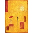 thumbnail image 2 of Renee 24x32 White Modern Wood Framed Museum Art Print Titled - Umbrella IV, 2 of 4