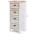 thumbnail image 2 of Costway Commode en Bois Table de Chevet Table de Chevet Table de Chevet 4 Tiroirs, 2 of 9