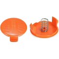 thumbnail image 2 of (4 Couvercles de Bobine + 4 Ressorts) Capuchon de Bobine de Remplacement Compatible avec Black Decker Gh900 Lst201 Gh600 Nst2018 Cst2000, Capuchon de Coupe-Bordures, 2 of 5
