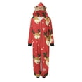 thumbnail image 2 of Odeerbi Christmas Onesie Pajamas for Family Holiday Sleep Jumpsuit Long Sleeve Family Christmas Pajamas Matching Sets Mom Printed Loungewear Jumpsuit Sleepwear Xmas PJs Set Red, 2 of 7