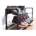 thumbnail image 3 of Real Home Innovations 2-Tier Heavy Duty Shoe Rack, Metal, Black, 3 of 8