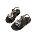 thumbnail image 4 of Girl's Jelly Sandals Sparkling Flat Sandals on Water Beach Princess Dress Summer Dress Small/Big Children's Shoes, 4 of 7