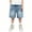 Light Blue, variant on Crunowin Boys Summer Denim Shorts Lightweight Loose Elastic Waist Trendy Jeans Light Blue Size 9