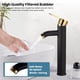 thumbnail image 5 of Grifo de baño con una sola manija, grifo para fregadero, mezclador de lavabo con un orificio, con líneas de suministro de agua, 5 of 7