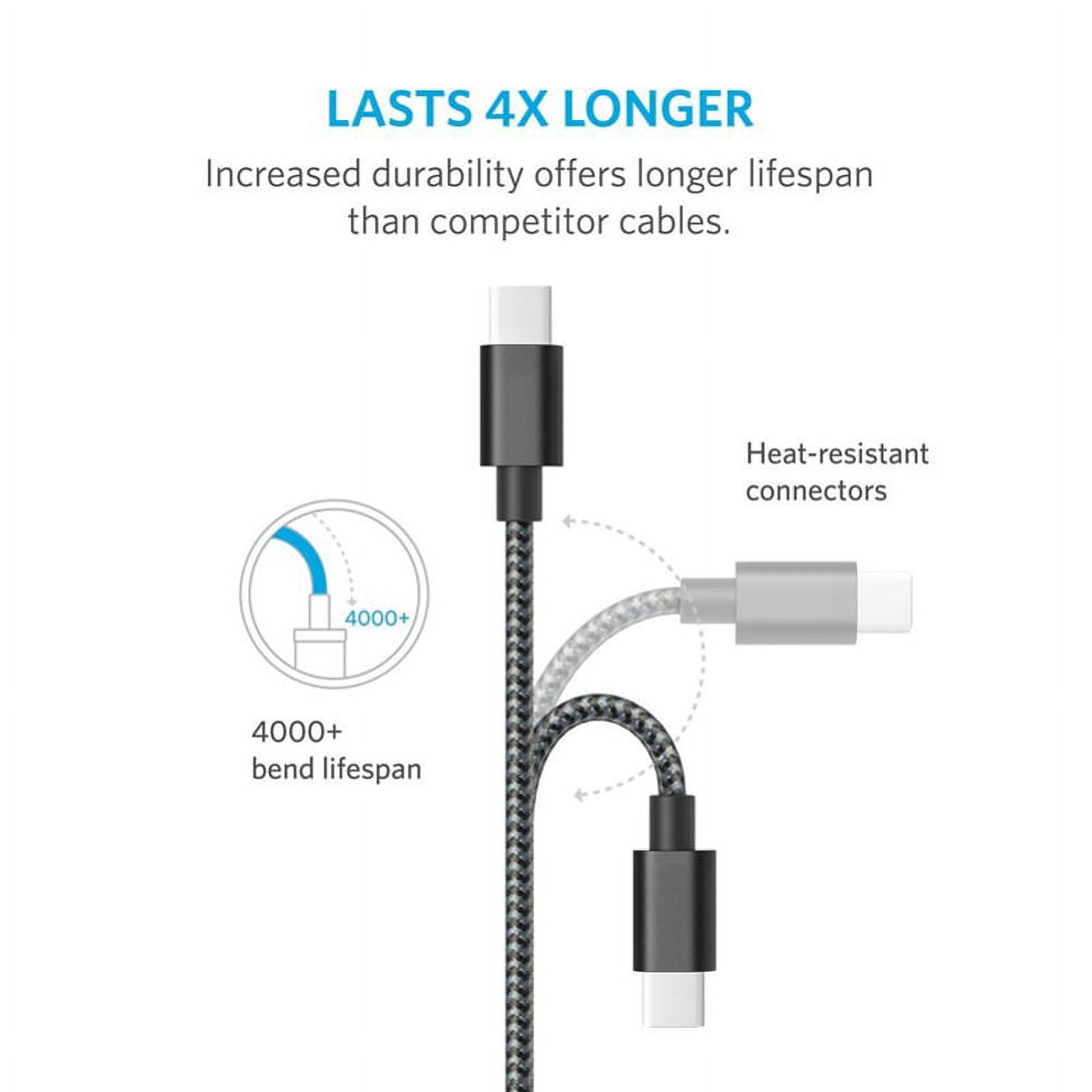 Premium 10ft Long Durable Braided USB Type-C Cable G9J for  Verizon Samsung Galaxy S9+ - Consumer Cellular Samsung Galaxy S9+ - Straight Talk Samsung Galaxy S9+ - Simple Mobile Samsung Galaxy S9+ - image 4 of 6