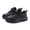 Black, variant on Weebloom Toddler Girl Sneakers Lightweight Boys Flexible Sole Indoor Outdoor Play Shoes Tennis Shoes Walking Running Sports Sneakers