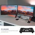 thumbnail image 3 of CRILSTYLEO Computer Tower Stand Mobile CPU Stand Black 1Pcs for Home Use Back to School, 3 of 8