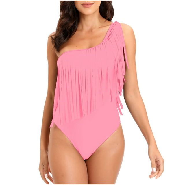 Bañador de una pieza para mujer, cómodo, liso, con almohadilla en el pecho, sin aros, correa de Bikini OAVQHLG3B Store lin121212