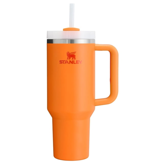 Vaso Stanley Quencher H2.0 Flowstate de acero inoxidable aislado al vacío con tapa y pajita para agua, té helado o café 40oz