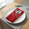 thumbnail image 4 of REGALWOVEN 6 Pack Cloth Napkins, Cotton Reusable with Tassel Table Dinner Napkins for Restaurant, Weddings, Events, and Parties Burgundy 18x18inch, 4 of 6