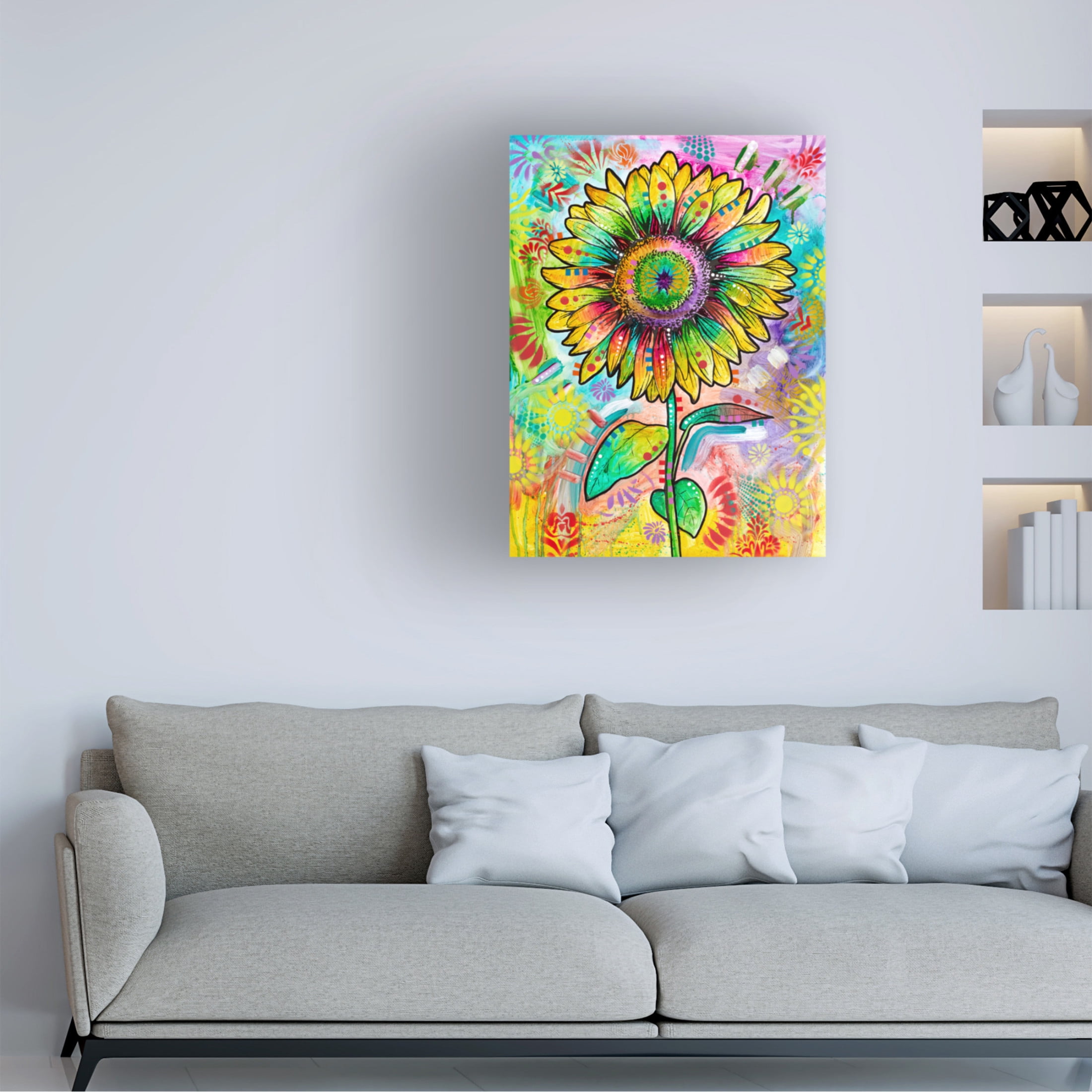 Canvas Wall Art - Dean Russo 'Growing Summer Tall' Wall Art for Living Room, Bedroom, or Office Décor by Trademark Fine Art - 35 x 47 Inches