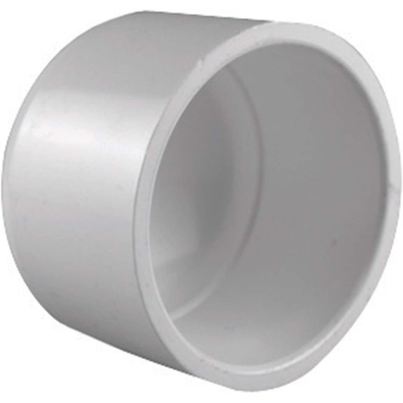 Charlotte Pipe Schedule 40 1 in. Socket x 1 in. Dia. Socket PVC Cap