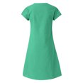 thumbnail image 5 of Womens Cotton Linen Midi Dress Summer Solid Color Short Sleeve V-Neck T-Shirt Dresses Plus Size Flowy Beach Dress, Limited Time Offer, Under 10 Dollars, 5 of 5