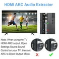 thumbnail image 4 of HDMI Audio Extractor, 192KHz ARC Audio Extractor Digital to Analog Audio Converter DAC Converter, HDMI ARC SPDIF/Optical to HDMI ARC, SPDIF/Optical, L/R or 3.5 mm Jack Stereo for TV, 4 of 7