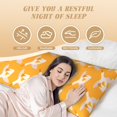 thumbnail image 2 of Yiaed Body Pillow Cover, Ultra Soft Microfiber Pillowcases, Breathable Long Pillow Case, Envelope Closure-Flying Ducks (20x54 inch)（Pillow core not included）, 2 of 5