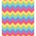 thumbnail image 3 of Rainbow Duvet Cover Set, Colorful Zig Zag Chevron Pattern Geometric Modern Sharp Design Illustration, Decorative 2 Piece Bedding Set with 1 Pillow Shams, Twin Size, Multicolor, by Ambesonne, 3 of 3