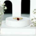 thumbnail image 3 of Rosec Jewels Minimal Promise Ring with Garnet and Diamond for Women (AAA Quality), 10K Yellow Gold, US 10.50, 3 of 7