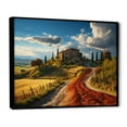 thumbnail image 2 of Designart "Val d Orcia s Natural Splendor" Landscapes Floater Framed Canvas Print, 2 of 7