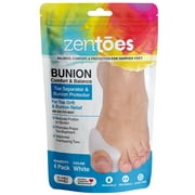 ZenToes Gel Bunion Protector with Attached Toe Separator - Pack of 4
