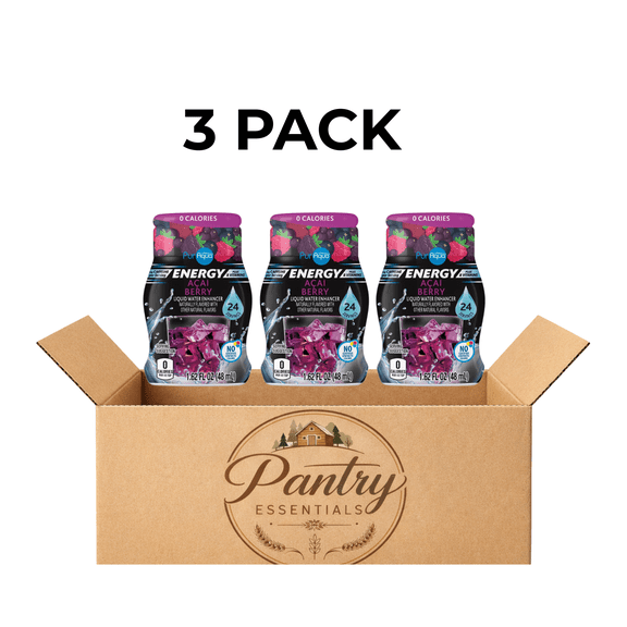 PurAqua Acai Berry Energy Liquid Water Enhancer 3 Pack 1.62 fl oz