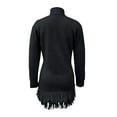 thumbnail image 5 of Perfectbot Women's Bodycon Sweater Dress - Mock Neck Long Sleeve Fringe Hem Mini Dresses Vacation Outfit, 5 of 5