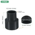 thumbnail image 3 of Uxcell 4-Pack UReducer Pipe Fitting, 1-1/2"*1" Reducing Coupling Connector Straight Pipe, Grey, 3 of 6