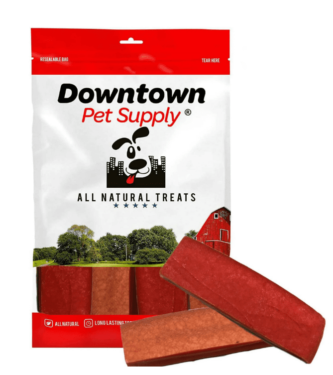 Downtown Pet Supply Himalayan Yak Chews, Dog Chew Sticks, Strawberry, 1 Lb
