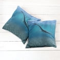 thumbnail image 2 of Ambesonne Blue Throw Pillow Cover 2 Pack, Aquatic Dinosaur, 20", Blue, 2 of 6