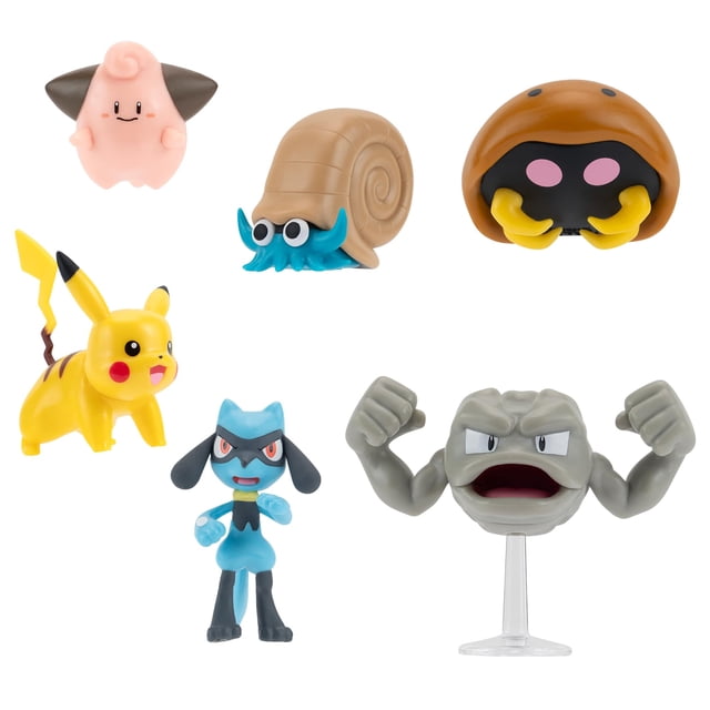 Set de figuras Pokémon Pack 6 figuras de batalla Set 7 negras
