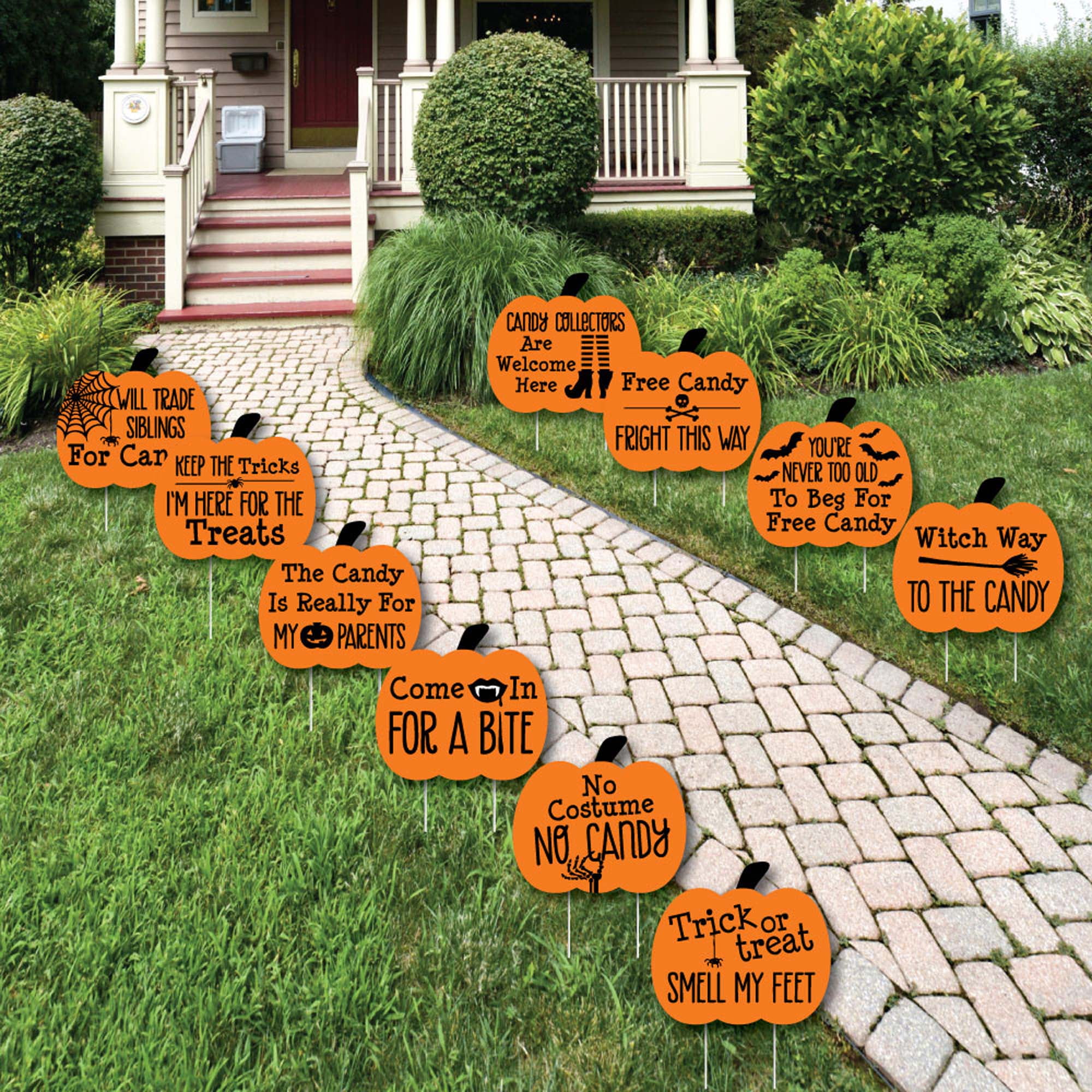 No Candy Halloween Yard Sign No Trick or Treat This Year Yard Sign 