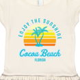 thumbnail image 3 of Inktastic Summer Enjoy the Sunshine Cocoa Beach Florida in Blue Gift Toddler Girl Dress, 3 of 4