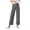 Dark Gray, variant on HUITKMM Cotton Yoga Pants for Women Women Stretch Twill Cropped Wide Leg Pant Comfy Casual Capri Pants High Waisted Straight Leg Chino Pants Ankle Jeans