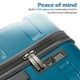 thumbnail image 3 of Suitcase Coolife para equipaje, extensible, policarbonato y ABS, 28 pulgadas, color verde azulado, 3 of 7