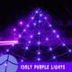 thumbnail image 3 of Halloween Decorations Outdoor Giant Spider Web Lights with 135 LED Purple Lights, Outside Huge Black Spider Web Halloween Outdoor Lights, 3 of 4