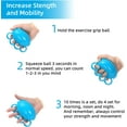 thumbnail image 5 of Hand Exercise Ball Finger Therapy Ball - Grip Strengthening, Improve Flexibility, Squeeze Stress Relief Balls, Resistance Strength Trainer for Hand Finger Wrist Muscles, 5 of 5